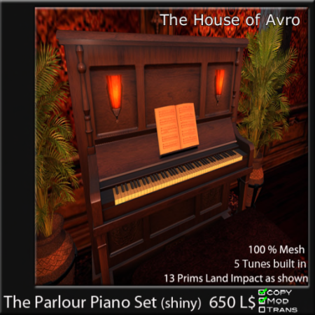 The Parlour Piano set shiny