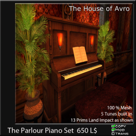 The Parlour Piano set